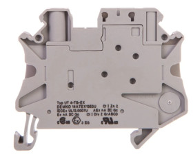 Złączka szynowa rozłączalna 2-przewodowa 4mm2 szara Ex UT 4-TG-EX 3046143 /50szt./