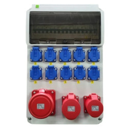 Rozdzielnica elektryczna CEE 63A 32A 16A 10x230V