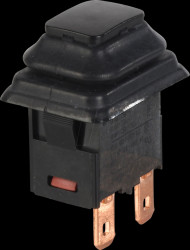 01683.8101-00 Pressure switch, SPST , 250 V AC / 16 A, on/off, black