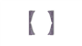 Mini Ramka Pośrednia Do Gniazd Podwójnych Wrzosowa 50Mrp-2