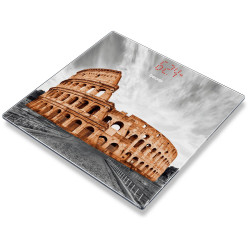 Beurer 75653 GS 215 Bathroom scales Digital 180kg Glass Multi-colour