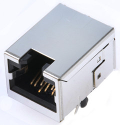 Złącze RJ45 Żeński Złącze RJ45 Montaż na płytce drukowanej Cat6 Bel-Stewart, 90°, 8P8C-żyłowe