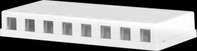 EC020400007 Keystone junction box, 8-port, surface-mounted, without module