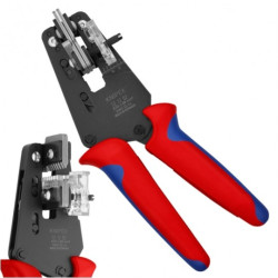 Ściągacz izolacji uniwersalny precyzyjny 0,03-2,08mm2 z ostrzami kształtowymi KNIPEX 12 12 02