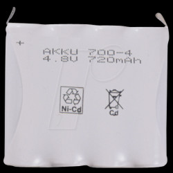 NiMH AA pack, 4.8 V, 1100 mAh