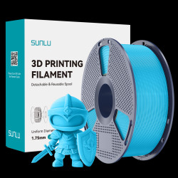 SUNLU PLA 1.75mm 1kg Sky Blue / Niebieski, błękitny