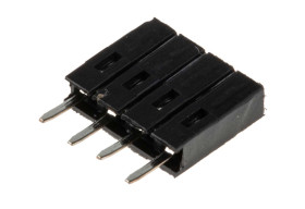 Gniazdo PCB 4 -pinowe raster: 2.54mm Listwa gniazdowa Proste Przewlekany