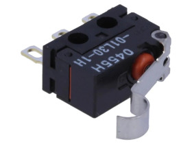 Mikroprzełącznik SNAP ACTION z dźwignią symulującą rolkę D2FD-01L30-1H