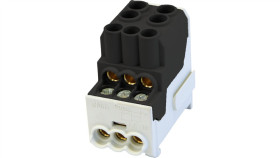 Blok Rozdzielczy - Dystrybucyjny Al/Cu Sdb 100 (80010) Simblock Czarny 81601007