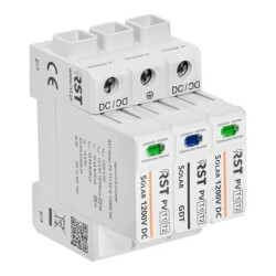Ogranicznik przepięć T1+T2 DC, RST Solar PV T1+T2 G 1200V DC 641 502