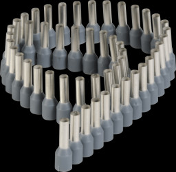 Ferrules - Stripe, 2,5 mm², grey
