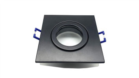 Oprawa Sufitowa Quatro Ip54 Czarna Kwadrat Alumini