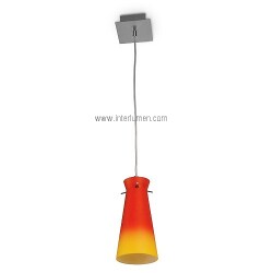 EQUA 11 chrom sat /czerwono-żóła E14 1x40W Brilum