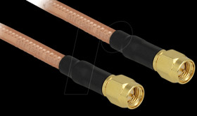 88895 HF SMA plug &gt; SMA plug, 1 m RG-142