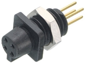 Panel socket, 5 pole, THT, snap-in, straight, 09 9792 20 05