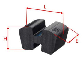 Sprzęgło kłowe OPTIBELT śr. zewn: 68mm Elastyczne wkładki do PEX 68 43mm Szczęki 34Nm