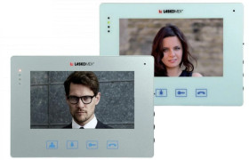 Kolorowy monitor głośnomówiący 7 panoramiczny TFT LCD dotykowe przyciski z podświetleniem, biały MVC-8151