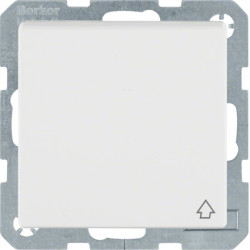 Q.1 Gniazdo SCHUKO z samozamykającą pokrywą śnieżnobiały aksamit 47516089