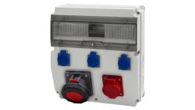 Rozdzielnica Caja 15M - Gniazda 32A 5P, 63A 5P, 3X230v /15 Modułów/