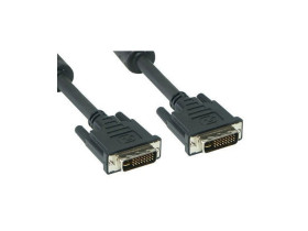 Przewód, kabel DVI wtyk-wtyk 1,8m AK-AV-02 (24+5) Gold Akyga