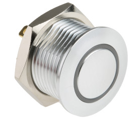 Nasadka przełącznika Chwilowy SPST średnica wycięcia 16mm, montaż panelowy RS PRO