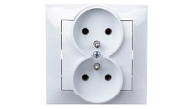 Impresja Gniazdo Podwójne Z/U Białe Gp-2Yz/00