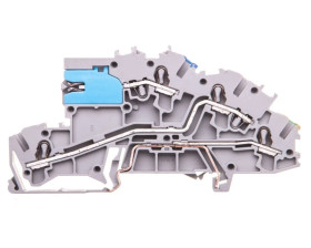 Złączka szynowa 3-pietrowa 2,5mm2 NT/L/PE szara 2003-7641 TOPJOBS