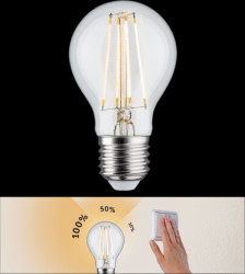 28571 LED lamp E27, 8 W, 806 lm, 2700 K, dimmable