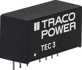 TEC 3-2423 DC/DC converter TEC 3, 3 W, 18-36/±15.0 VDC, SIL-8