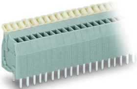 PCB terminal, 10 pole, pitch 2.5 mm, AWG 28-20, 6 A, cage clamp, gray, 234-210