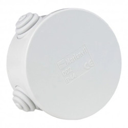 Puszka odgałęźna z dławikami IP44 wym/wew Ø 80x40 M-L 0035