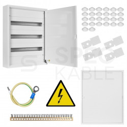 Rozdzielnica natynkowa metalowa 3x24 modułów IP30 (400V AC) 686x544x130mm drzwi pełne KOLE SYSTEMS