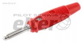 Wtyk bananowy 4mm BUELA30KBL czerwony