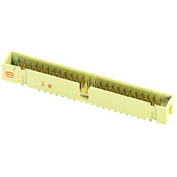 Pin header, 26 pole, pitch 2.54 mm, straight, beige, 09195267324