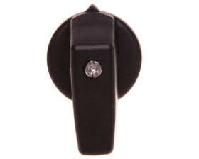 Pokrętło z krótkim piórkiem czarne do T0, P1 i T3 KNB-T0 038909