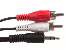 Przewód adapter Jack 3,5mm - 2x RCA 5m 50195