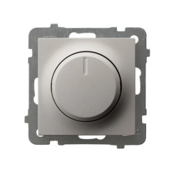 AS Ściemniacz przyciskowo-obrotowy przystosowany do obciążenia żarowego i halogenowego kaszmir ŁP-8G/m/82