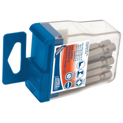 Draper Expert 34221 1/4" Hex Assorted Insert Bits in Plastic Storage Case 15 Pc