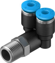 Złączka pneumatyczna Wciskane 4 mm Wciskane 4 mm Festo Adapter gwintowany rozgałęźny