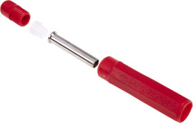 Gniazdo bananowe Żeński Połączenie lutowane typ Gniazdo bananowe Czerwony 20A RS PRO rozmiar 4 mm