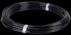 PU tube 6 mm, 20 m roll, black