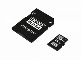 Karta micro-SD HC 16GB +adapter GOODRAM UHS-1