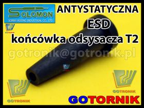 Antystatyczna końcówka ESD T2 do odsysaczy produkcji SOLOMON
