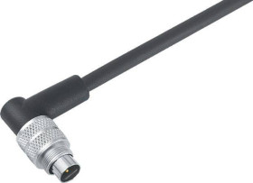 binder 79 1451 272 03-20 Złącze męskie okrągłe konfekcjonowane złącze męskie kątowe Seria: 702 Łączna ilość styków: 3 1