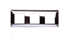 Dante Ramka Potrójna Tworzywo Galwanizowane Chrom 457083