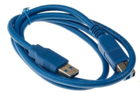 Kabel USB, dł. 1m, kolor: Niebieski