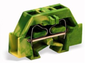 2-wire end terminal, spring-clamp connection, 0.08-2.5 mm², 1 pole, 24 A, 6 kV, yellow/green, 261-327