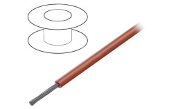 1550-Rd005 Przewód Na Rolce 30,5M Linka Cu 24Awg Pvc Czerwony 1Kv