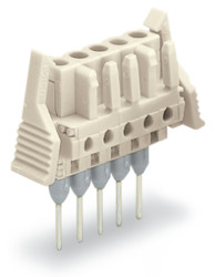 Wkładka żeńska Złącza wtykowe WAGO Bloki zacisków do montażu na szynie 12A Mocowanie szynowe
