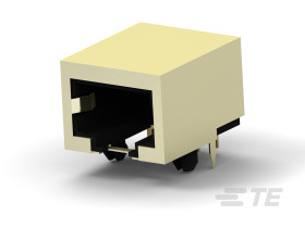 Złącze RJ45 Męski Złącze RJ45 Montaż na płytce Cat3 TE Connectivity, 90° 10-żyłowe
